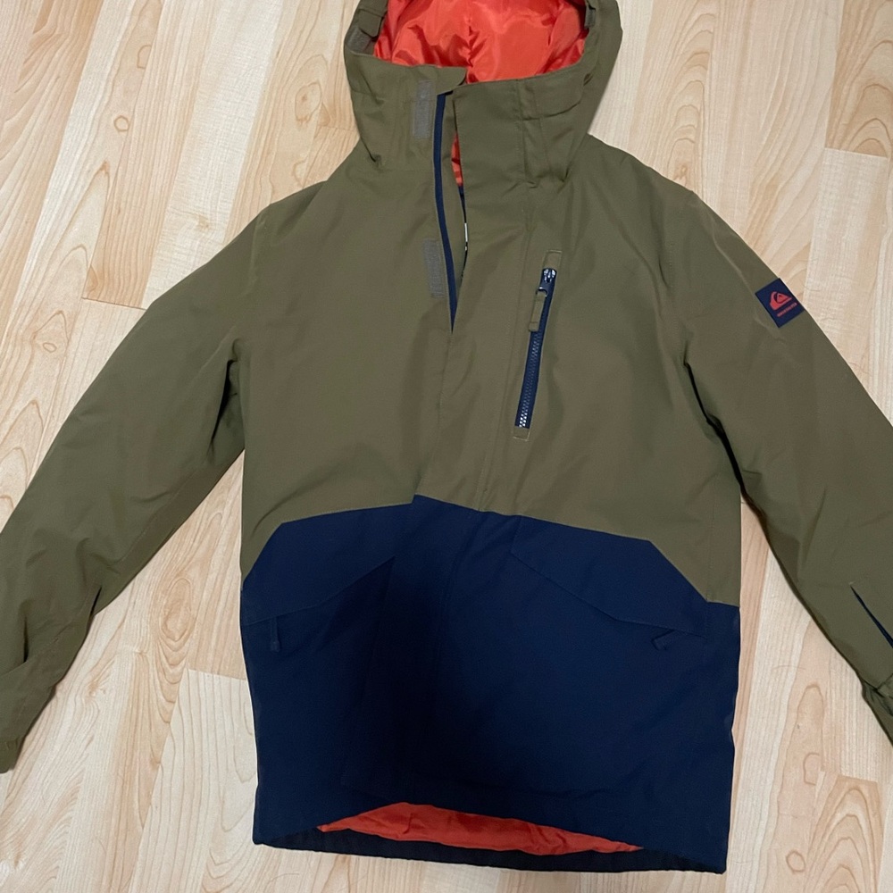 Olive and Navy Hooded Jacket